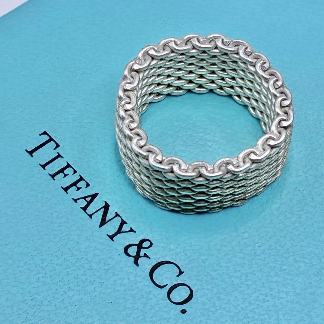 【大きいサイズ】ティファニー 19号 サマセットリング シルバー 指輪 美品