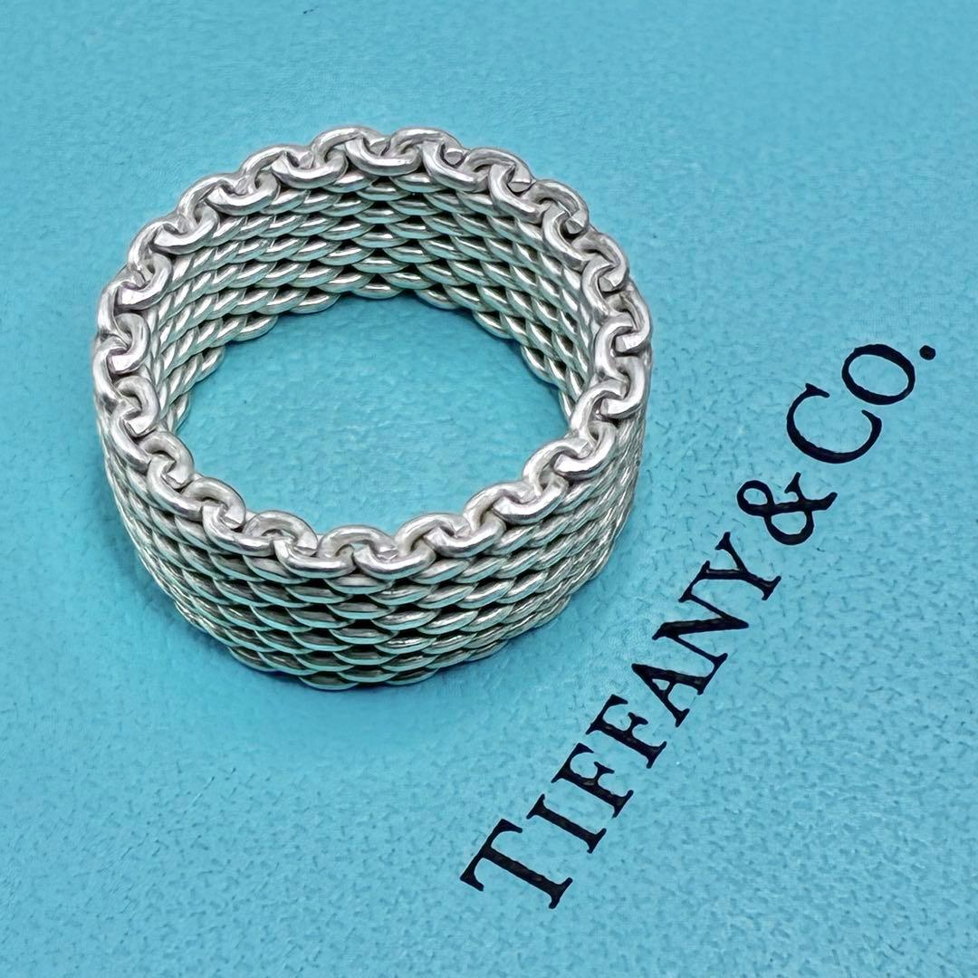 【大きいサイズ】ティファニー 19号 サマセットリング シルバー 指輪 美品