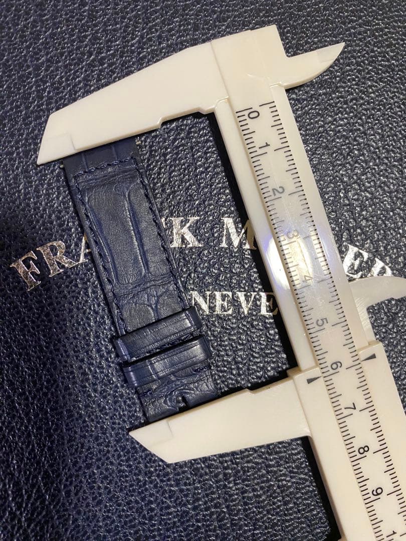 16mm フランクミュラー 純正 ダークブルー ストラップ ベルト