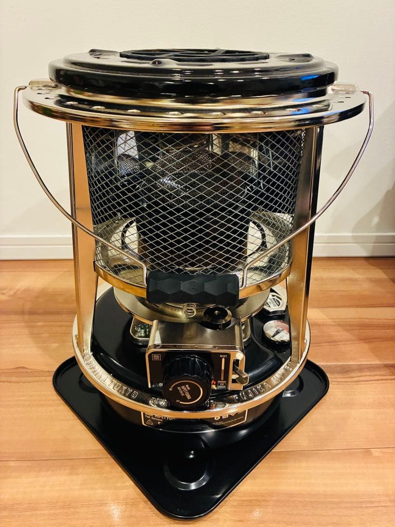 フジカハイペット黒 反射板付き　ガレージブランドカスタム　ストーブケース付き