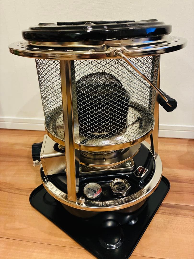 フジカハイペット黒 反射板付き　ガレージブランドカスタム　ストーブケース付き