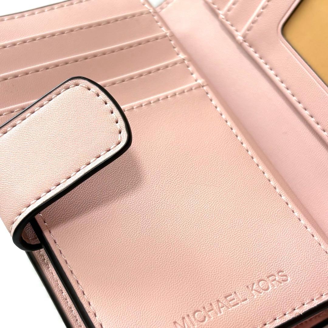 ⭐︎ 【新品、未使用品】かわいい♡マイケルコース 2つ折り財布　ホワイトピンク