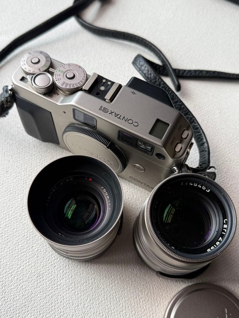 CONTAX コンタックス　カメラ　G1 レンズ二本　ストロボ付き　綺麗です