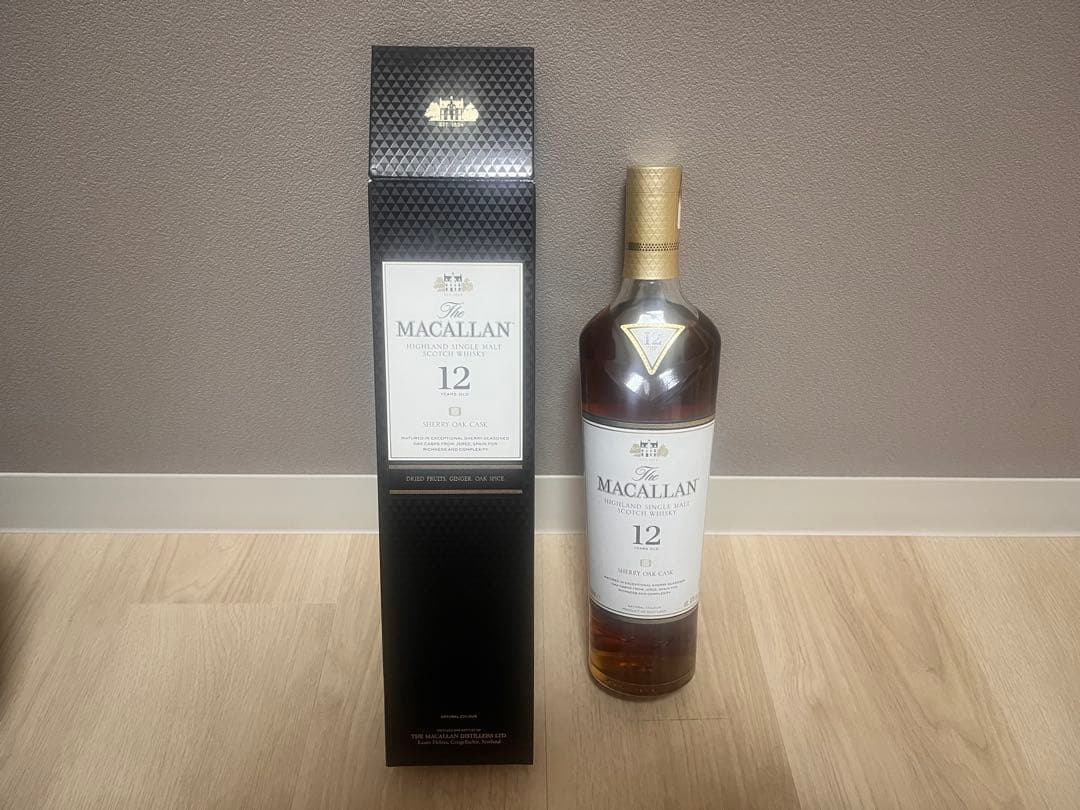 【新品未開封箱付き】ザ・マッカラン12年 シェリオーク