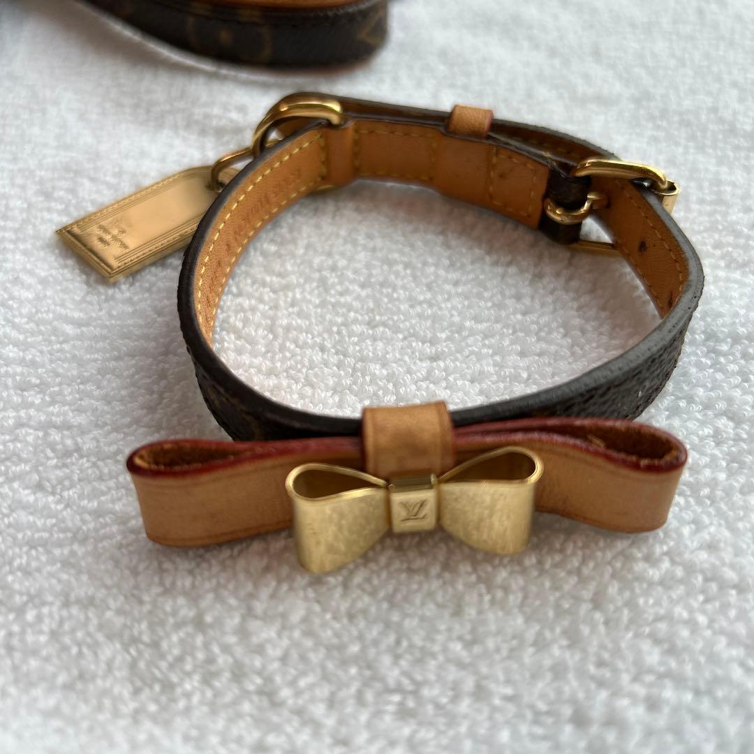 お値下げ⭐︎ルイヴィトン コリエ バクスターxs首輪 小型犬用　リード首輪セット