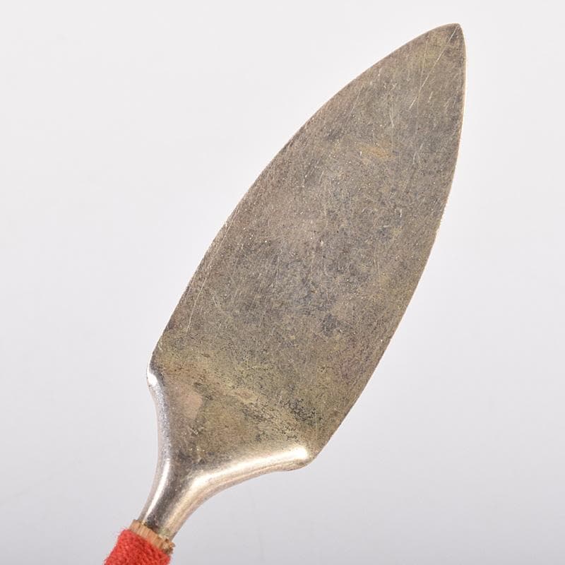 茶道具　金工師　木村清五郎造　南鐐　灰匙　三本組　約63g　共箱　M　R7732