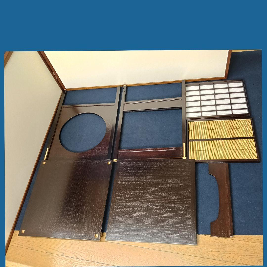 AO42 吉野棚 平安光入作 溜塗 組立 圓龍斎好 共箱 外箱 美品 茶道具棚