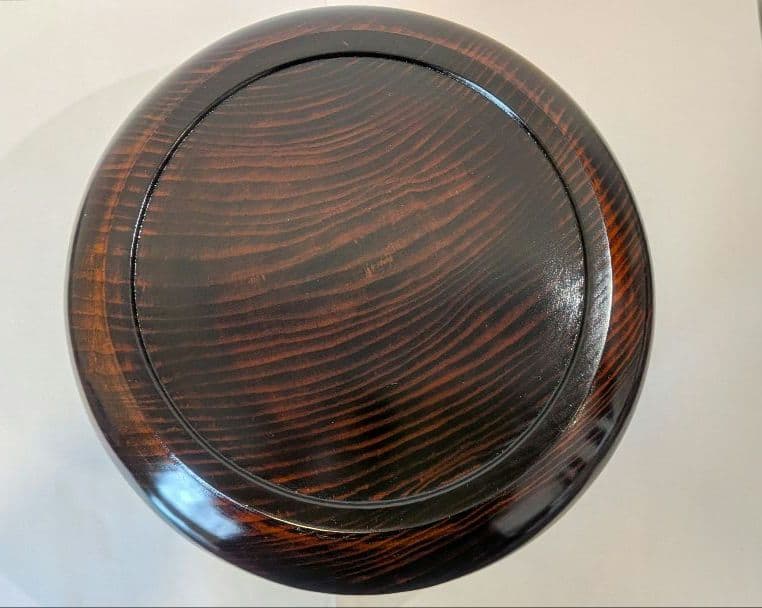 『三浦松香』鮟鱇水指　茶道具木製　岩国市　日本工芸会正会員　くりぬき