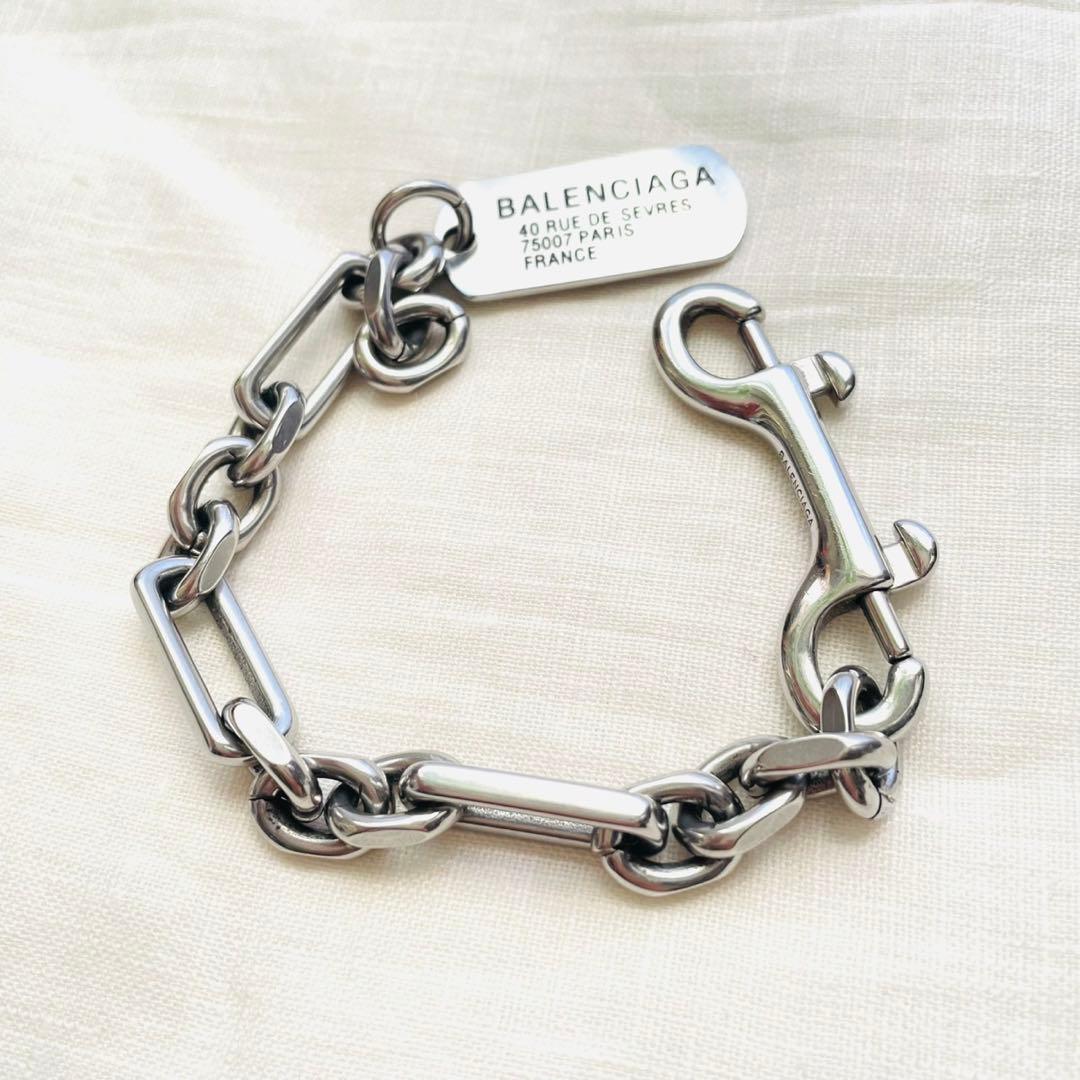 BALENCIAGA ブレスレット Tags カラビナ　バレンシアガ　タグ　M