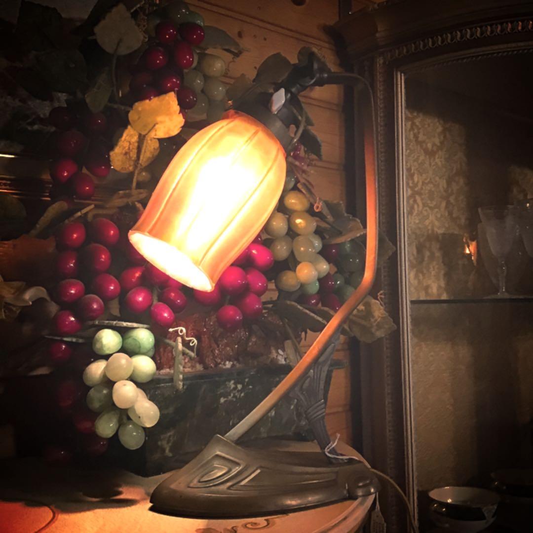 スチューベン　アンティーク　デスク　ランプ　ビンテージ　ライト　アールデコ