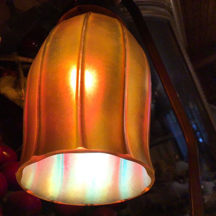 スチューベン　アンティーク　デスク　ランプ　ビンテージ　ライト　アールデコ