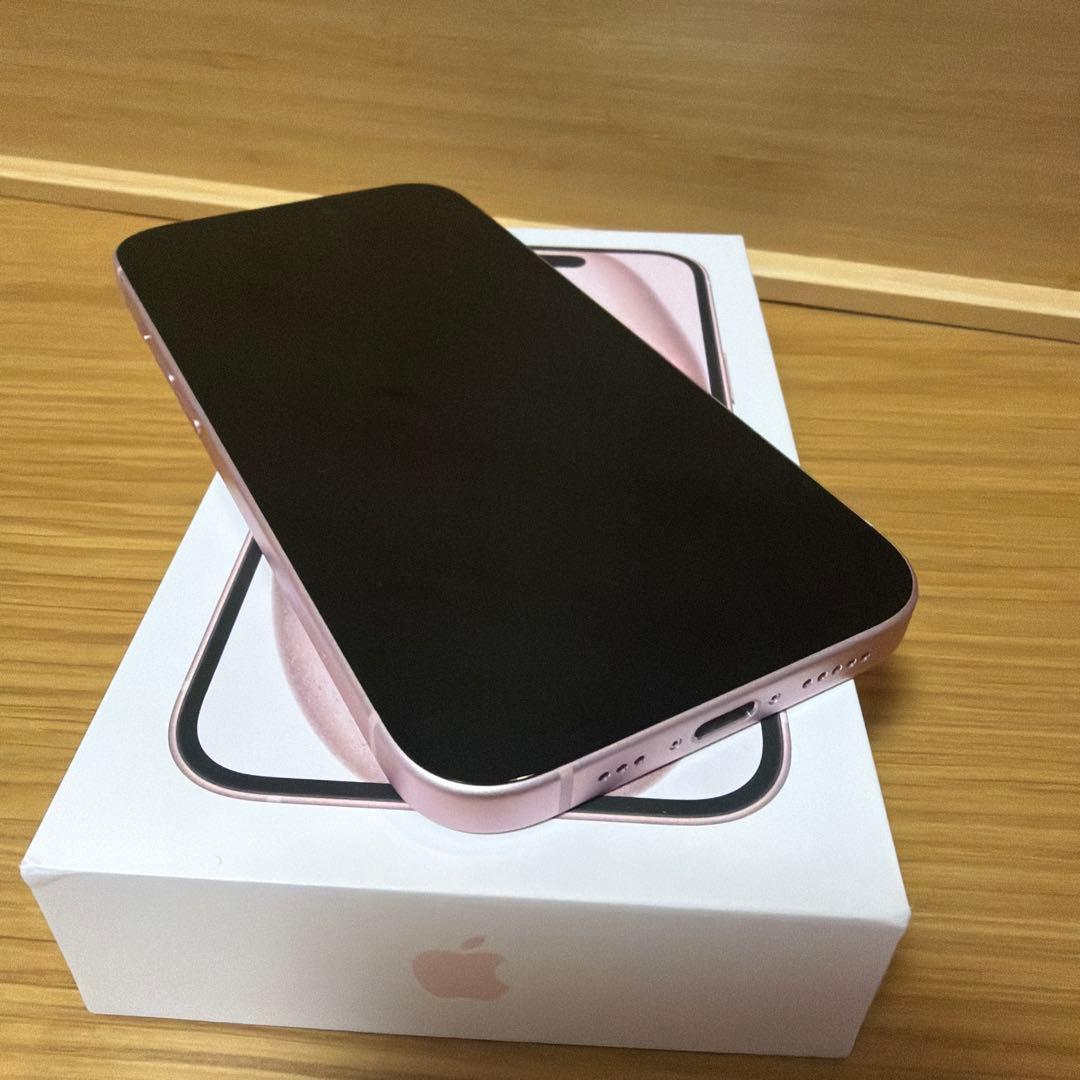 iPhone15 128GB simフリー　ピンク 本体 バッテリー:92%