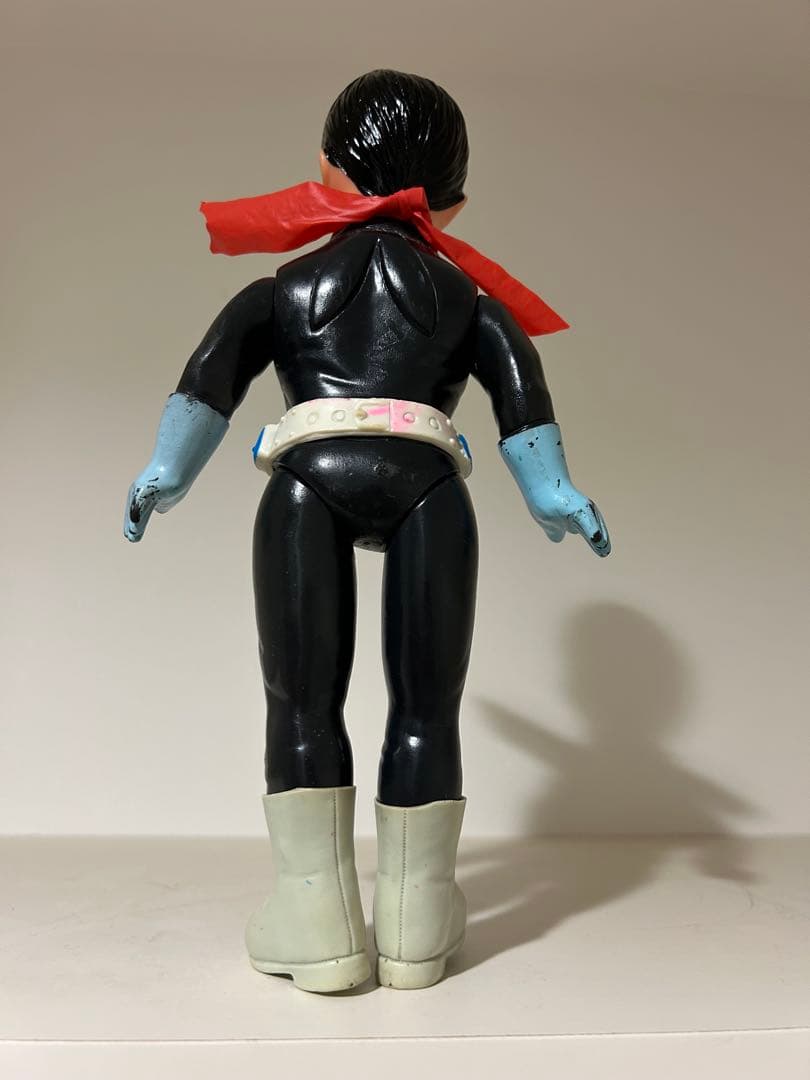 【美品】　仮面ライダー　当時物　旧バンダイ　面取れ　70年代　面トレ　ソフビ