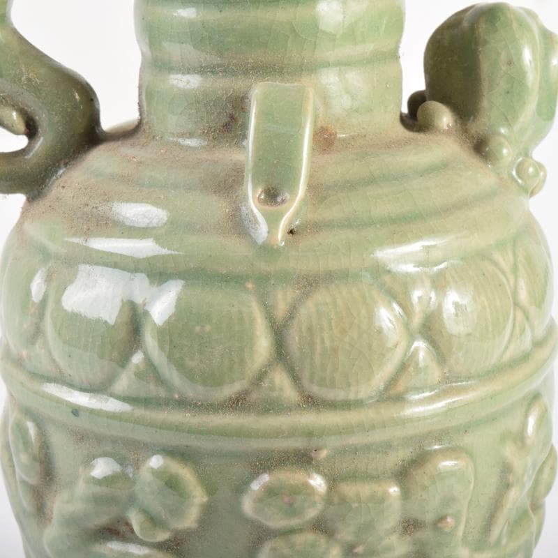 中国　龍泉窯　青磁　神獣口　執壷　水注　C　6958