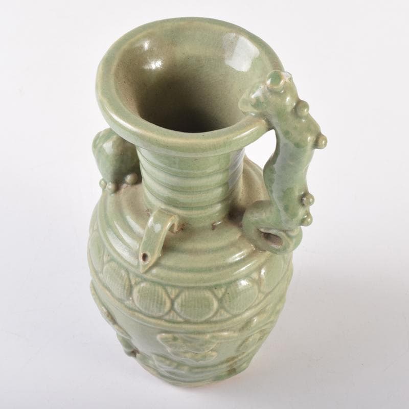 中国　龍泉窯　青磁　神獣口　執壷　水注　C　6958