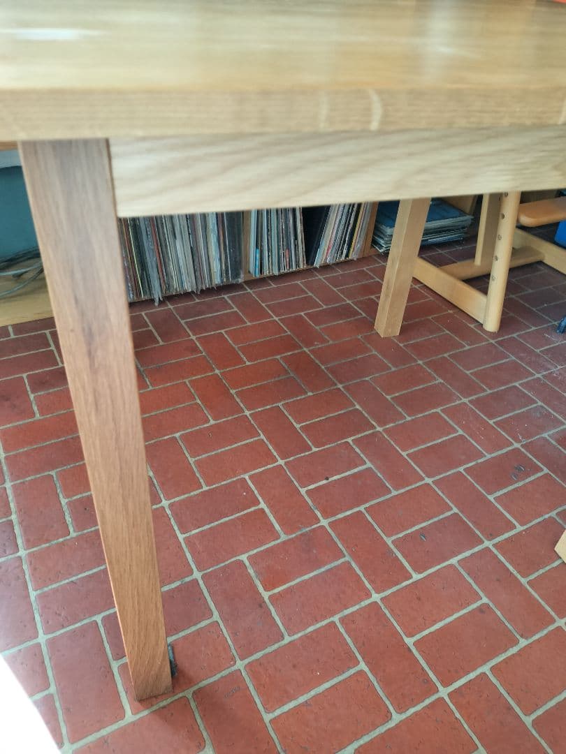 無印良品 MUJI 無垢材テーブル オーク材　幅80cm