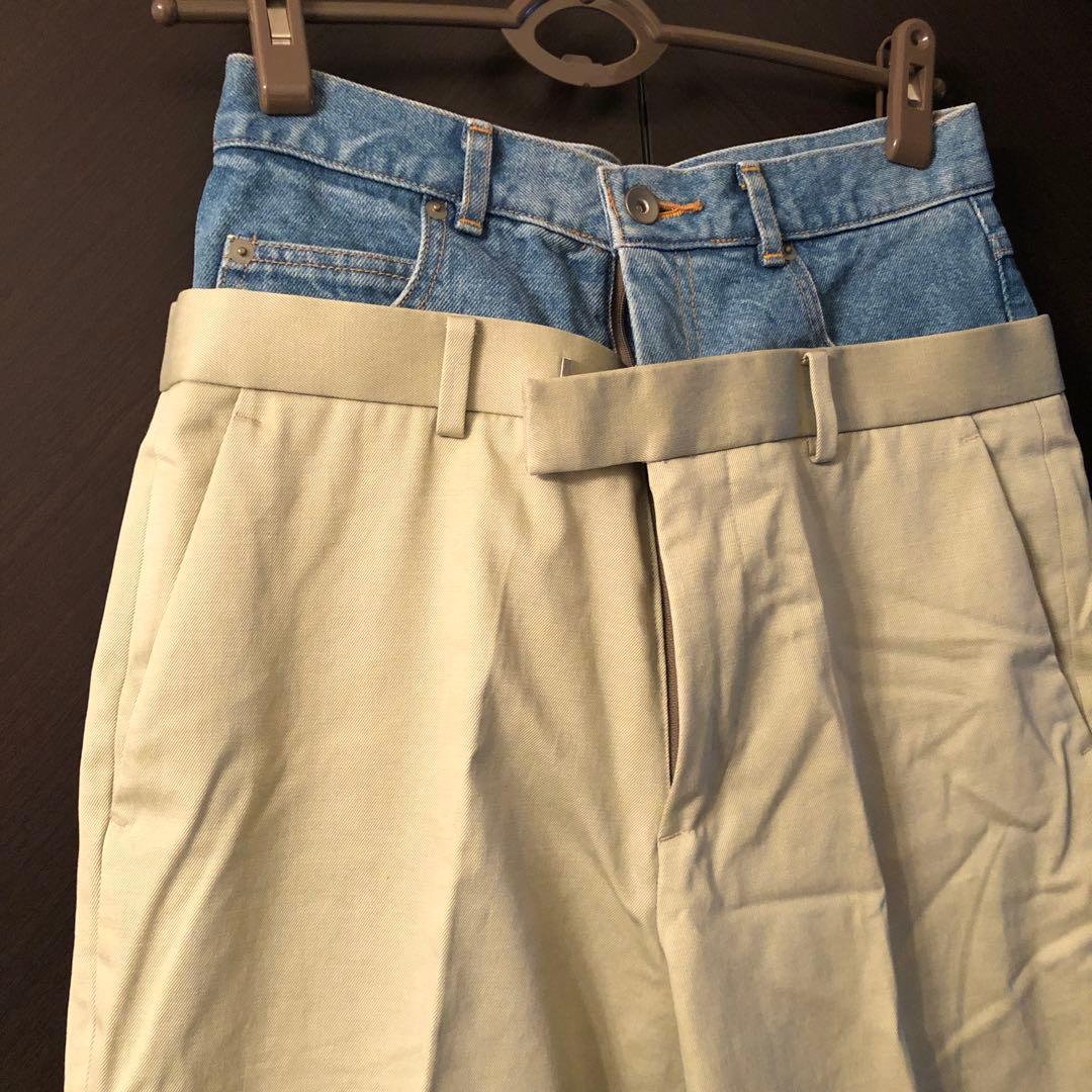 新品アンスクリア　INSCRIRE38 ドッキングチノパン