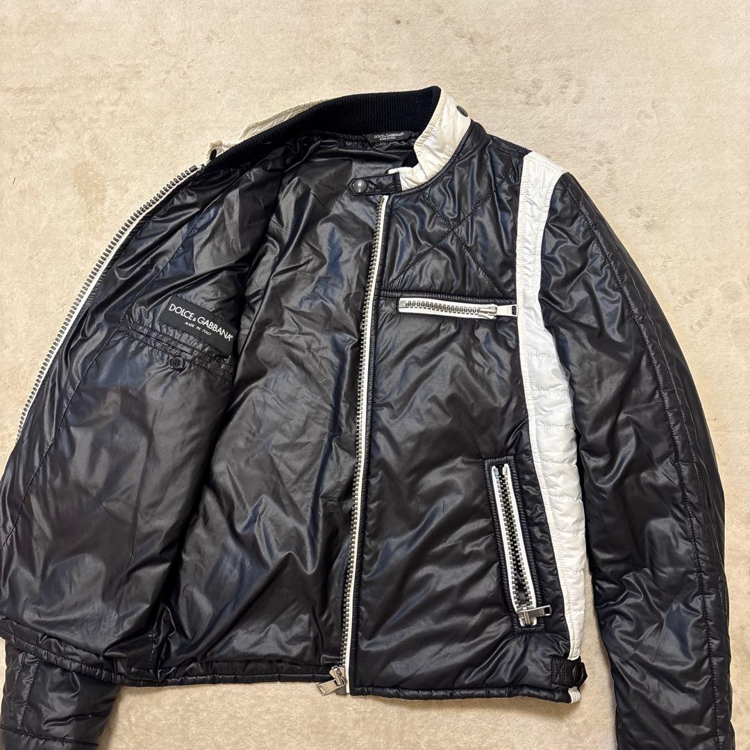 dolche&gabbana キルティング ライダースジャケット archive