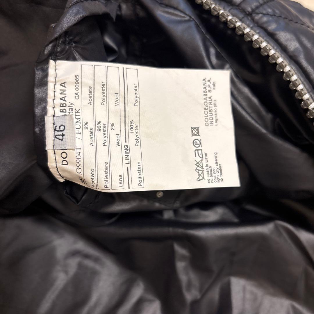 dolche&gabbana キルティング ライダースジャケット archive