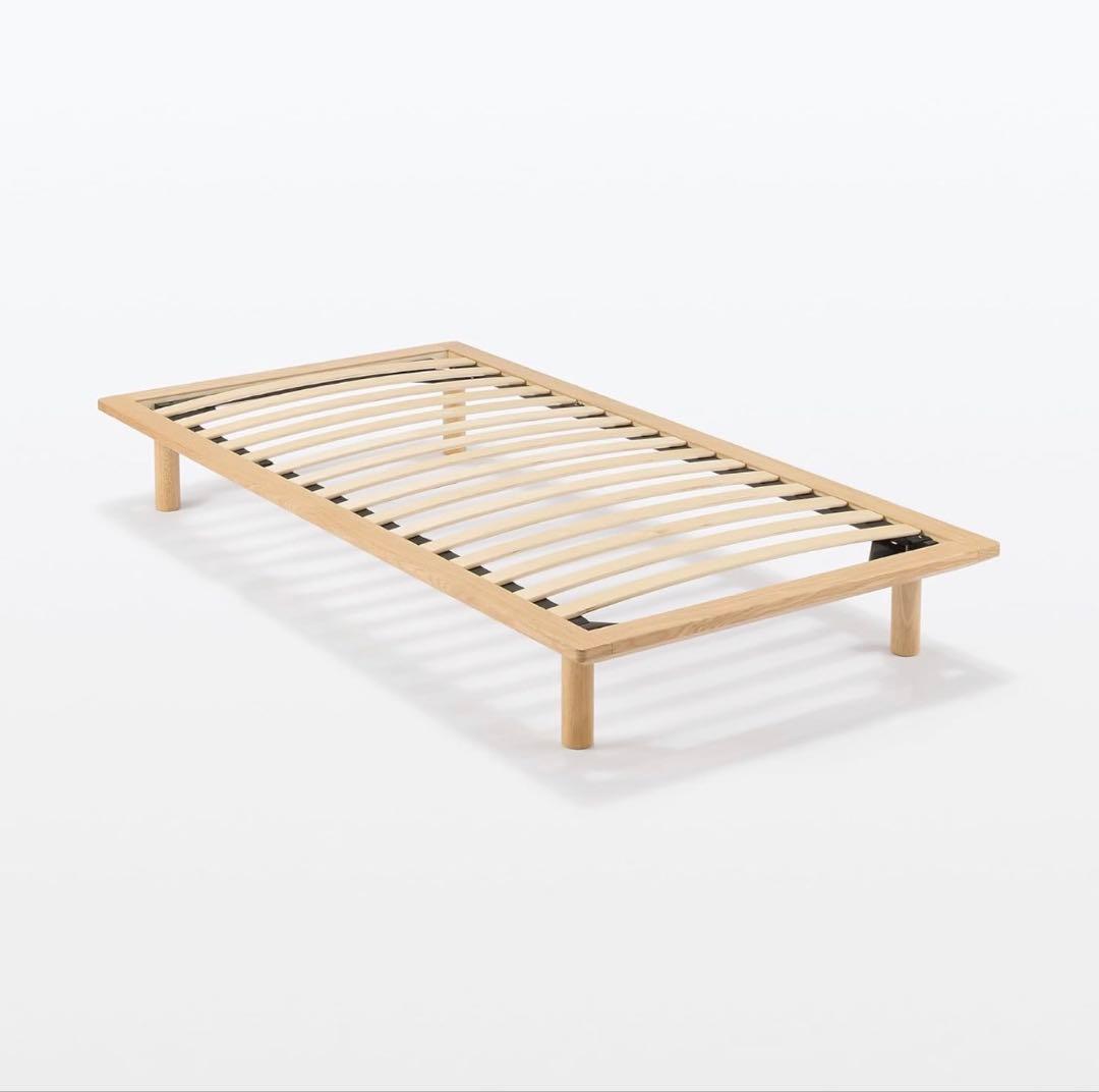 【無印良品】ベッドフレーム＆ヘッドボード　シングル　オーク材