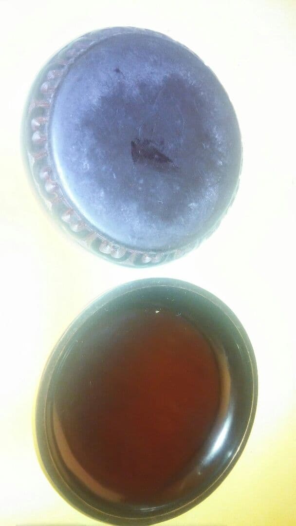 茶道具、香合、堆黒、平丸、唐物、6番