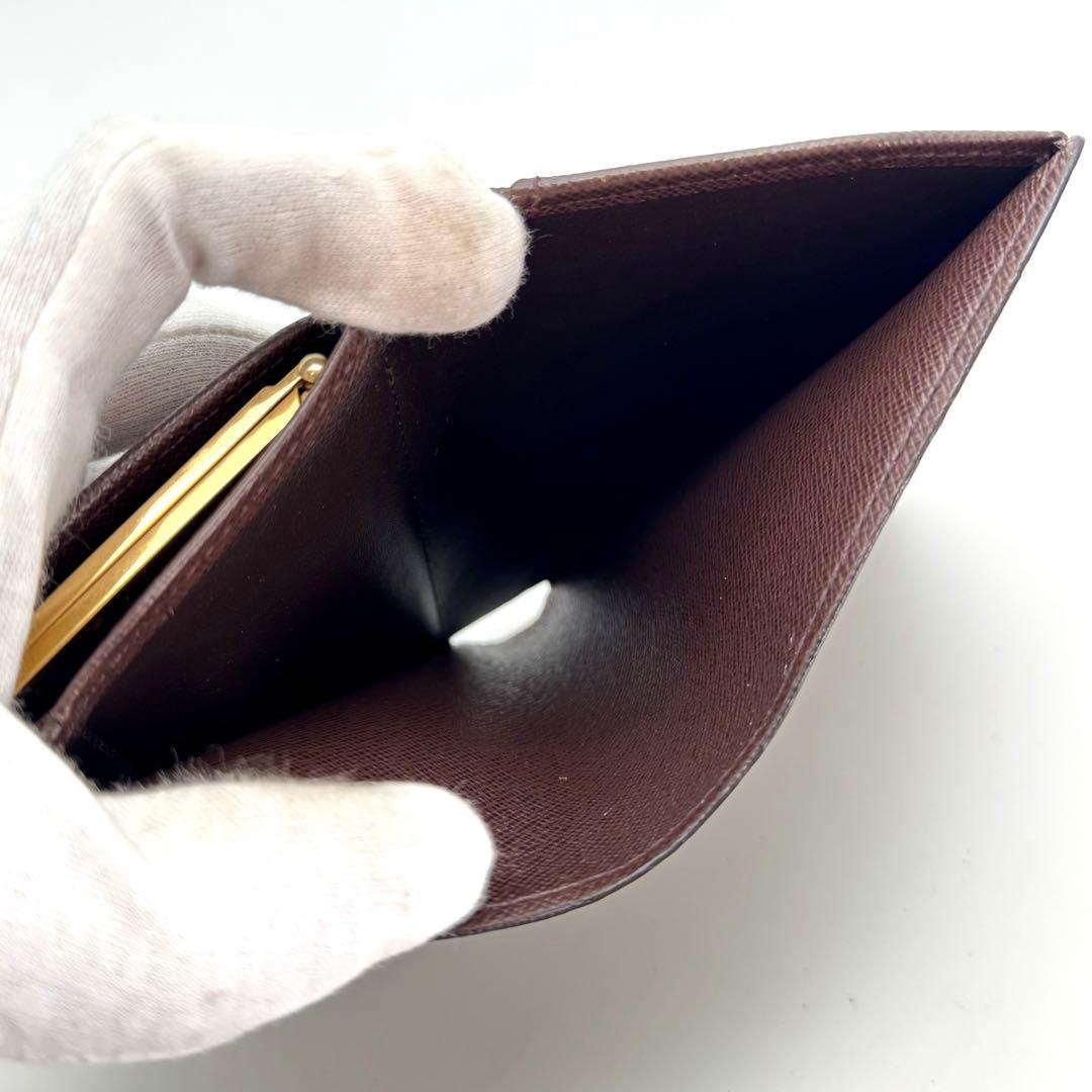 【新型】ルイヴィトン　ダミエ　エベヌ　ヴィエノワ　折り財布　コンパクト　現行