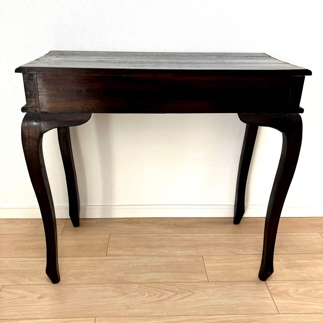 猫足テーブル コンソールテーブル 引出し付き アンティーク