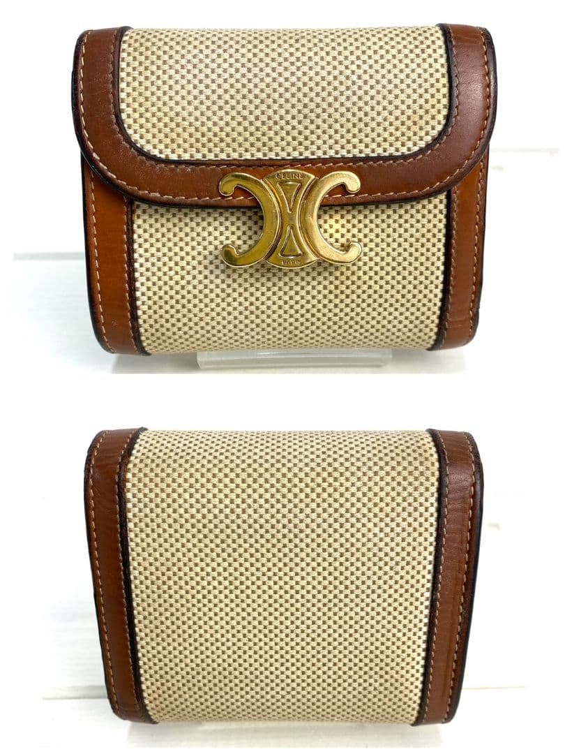 CELINE トリオンフ 三つ折財布 コンパクトウォレット