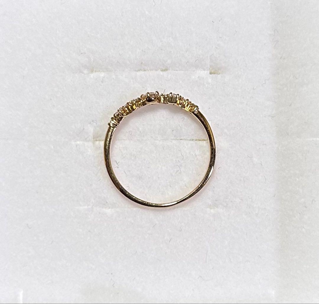 K18 イエローダイヤモンド　ゴールドリング