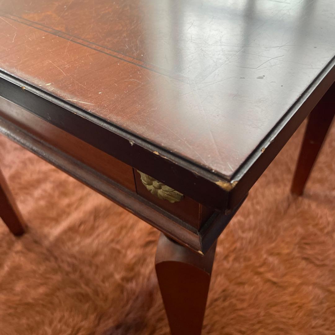 アンティーク サイドテーブル 花台 木製