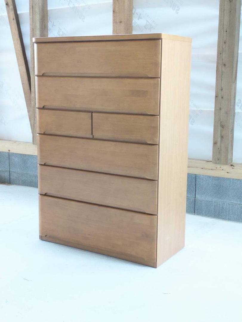 【美品】ニトリ ハイチェスト オウカ2 90HC 木製収納タンス 幅90cm