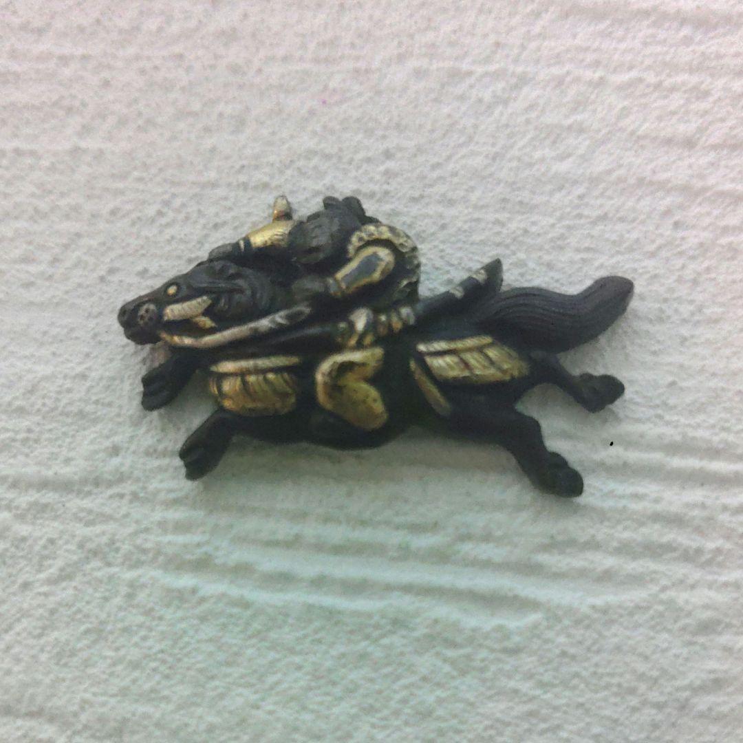目貫　騎馬　刀装具　侍　武者　脇差し　ア12