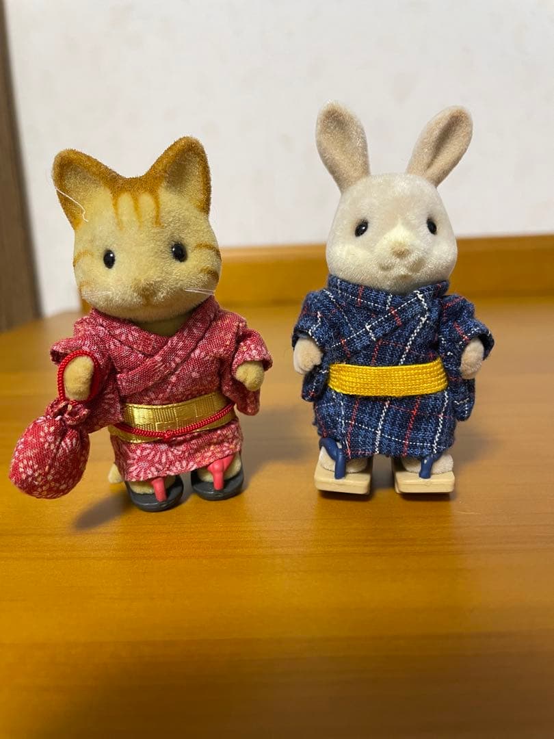 シルバニアファミリーの復刻版シリーズ　20周年特別商品　和服セット