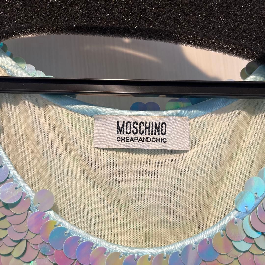 MOSCHINO スパンコールタンクトップ