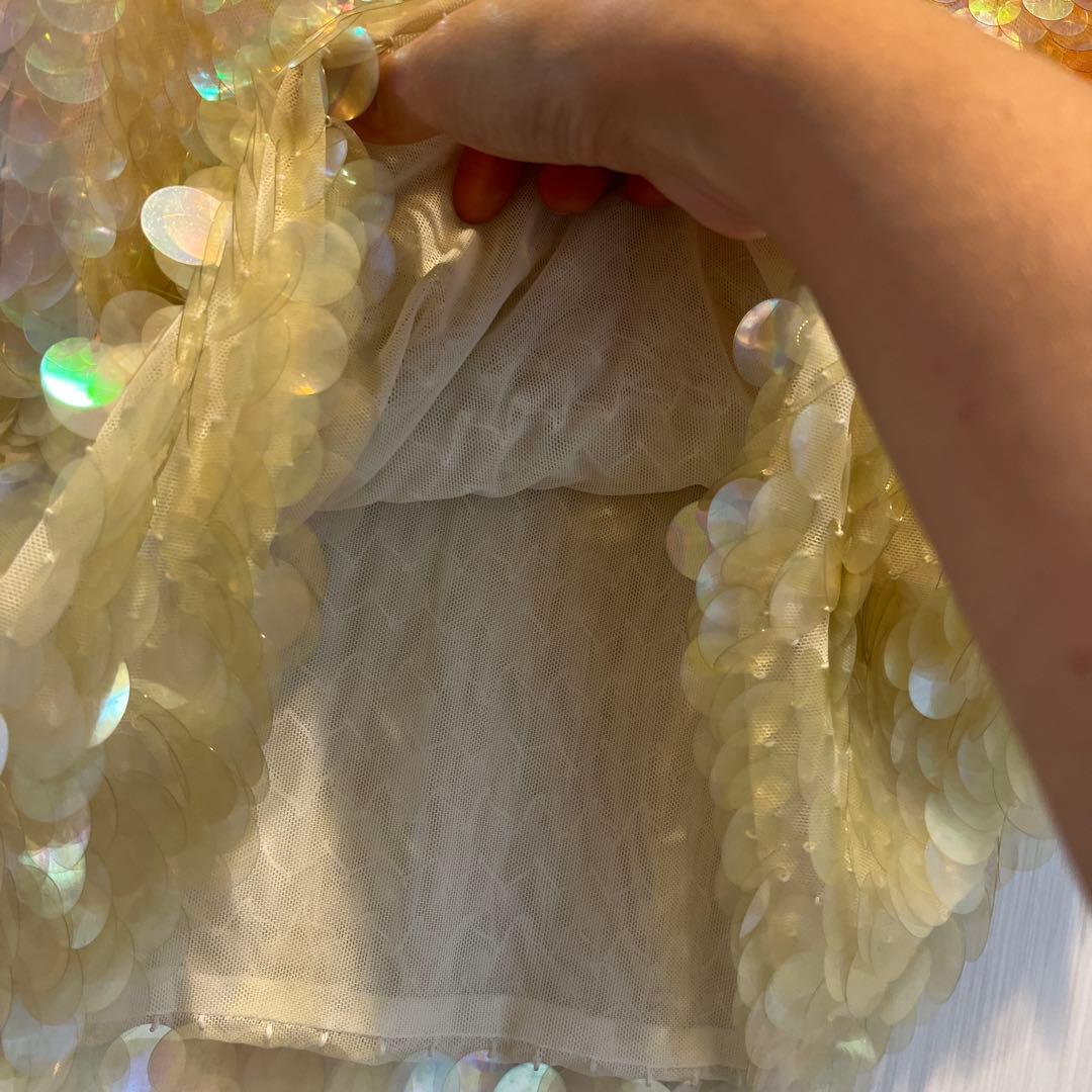 MOSCHINO スパンコールタンクトップ