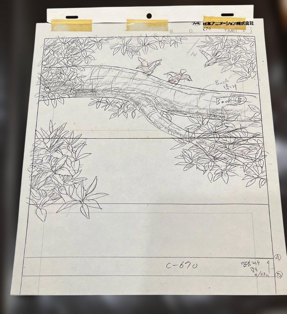 母をたずねて三千里　レイアウト　原画