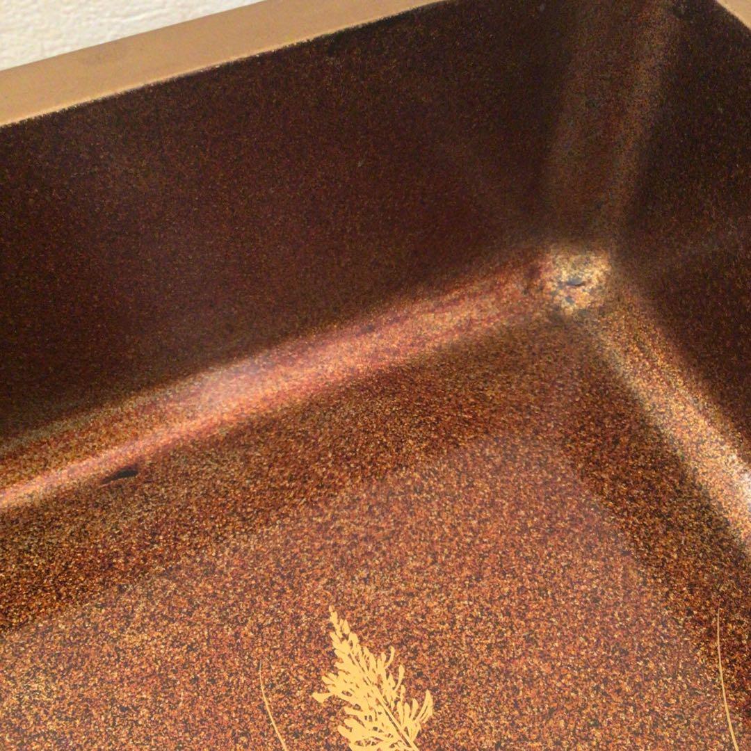 時代漆器　廣蓋　広蓋　骨董　蒔絵　螺鈿　昭和3年　共箱付き