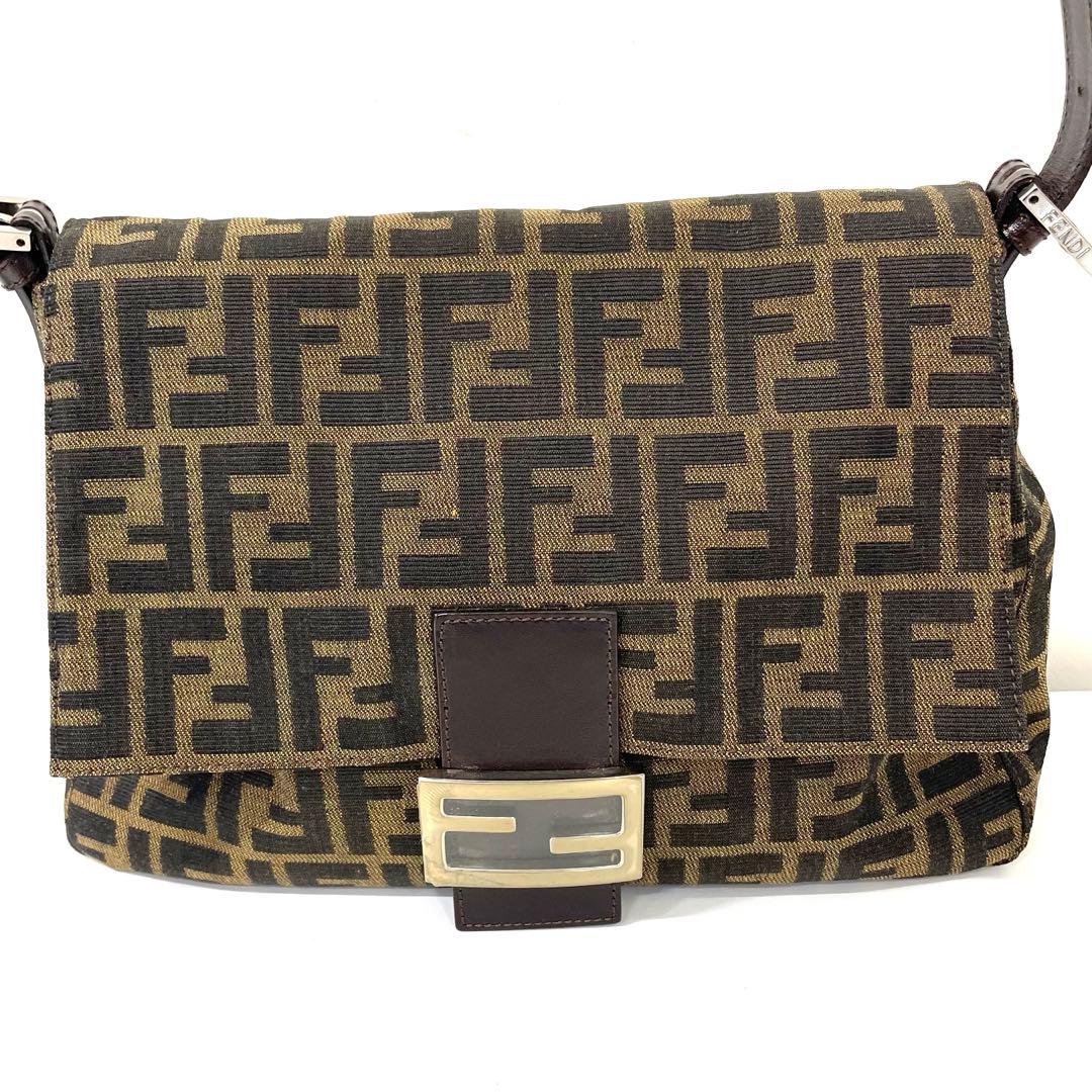 【TK】FENDI フェンディ マンマバケット ワンショルダーバッグ ズッカ柄