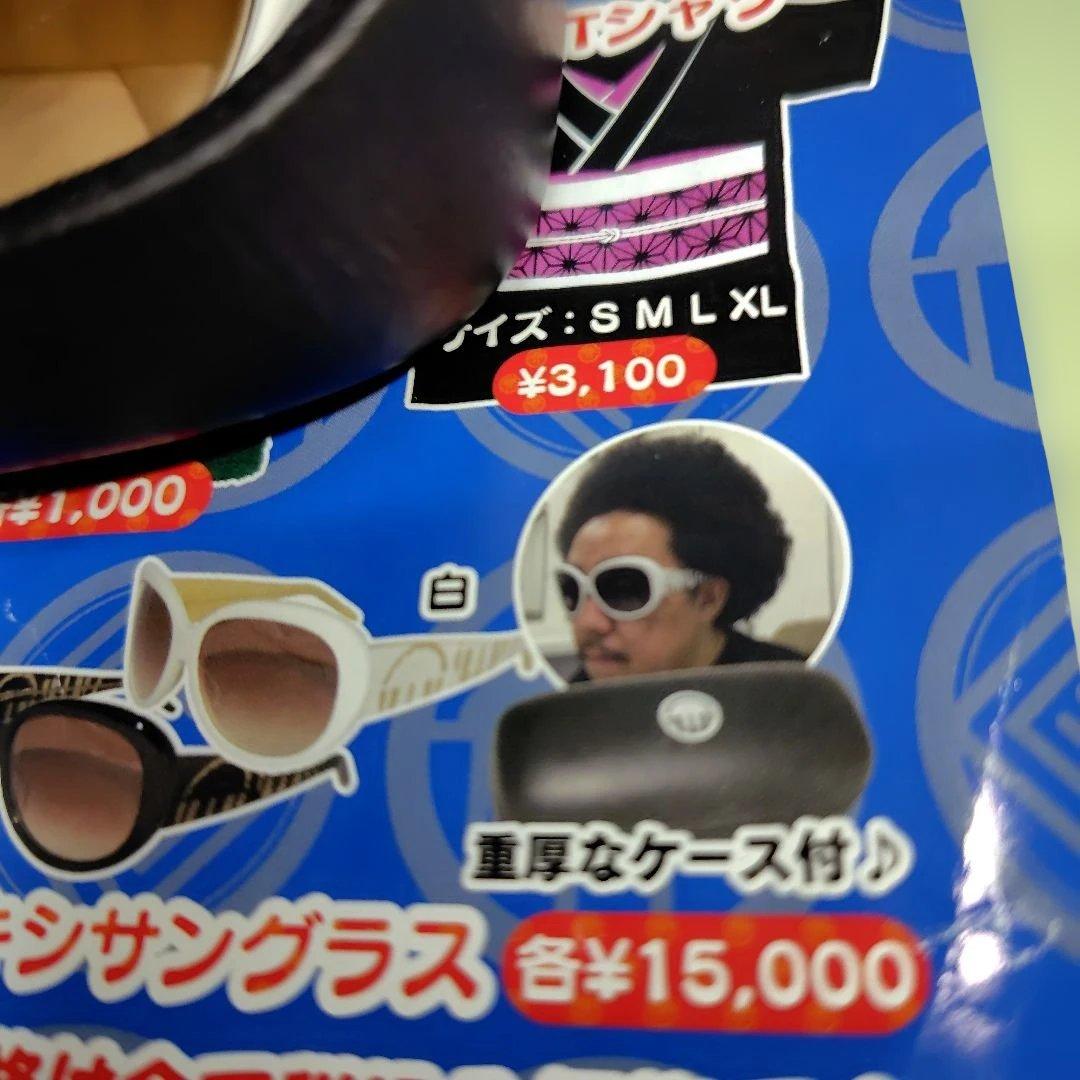 レキシ　レキシサングラス　白　重厚なケース付 鯖江製