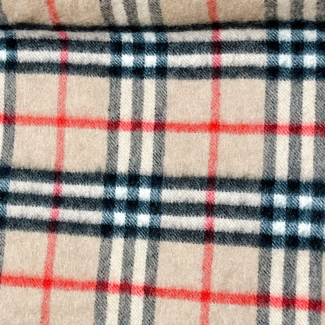 未使用 バーバリー カシミヤ100 マフラー ユニセックス 新タグ ノバチェック