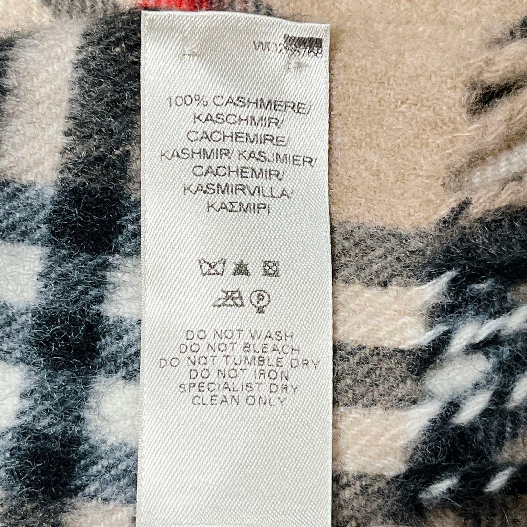 未使用 バーバリー カシミヤ100 マフラー ユニセックス 新タグ ノバチェック