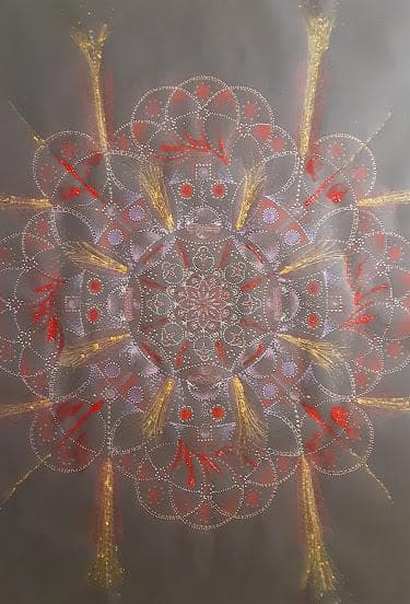 五十嵐由家　曼陀羅画342　「負の念を消す」