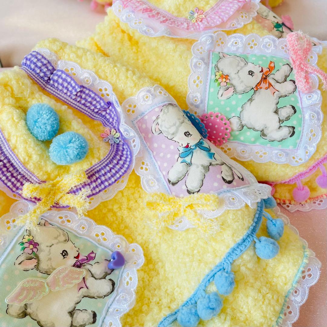 くるくるシープボアのベビちゃんチュニック　犬服ハンドメイド　♡オーダー受付中♡