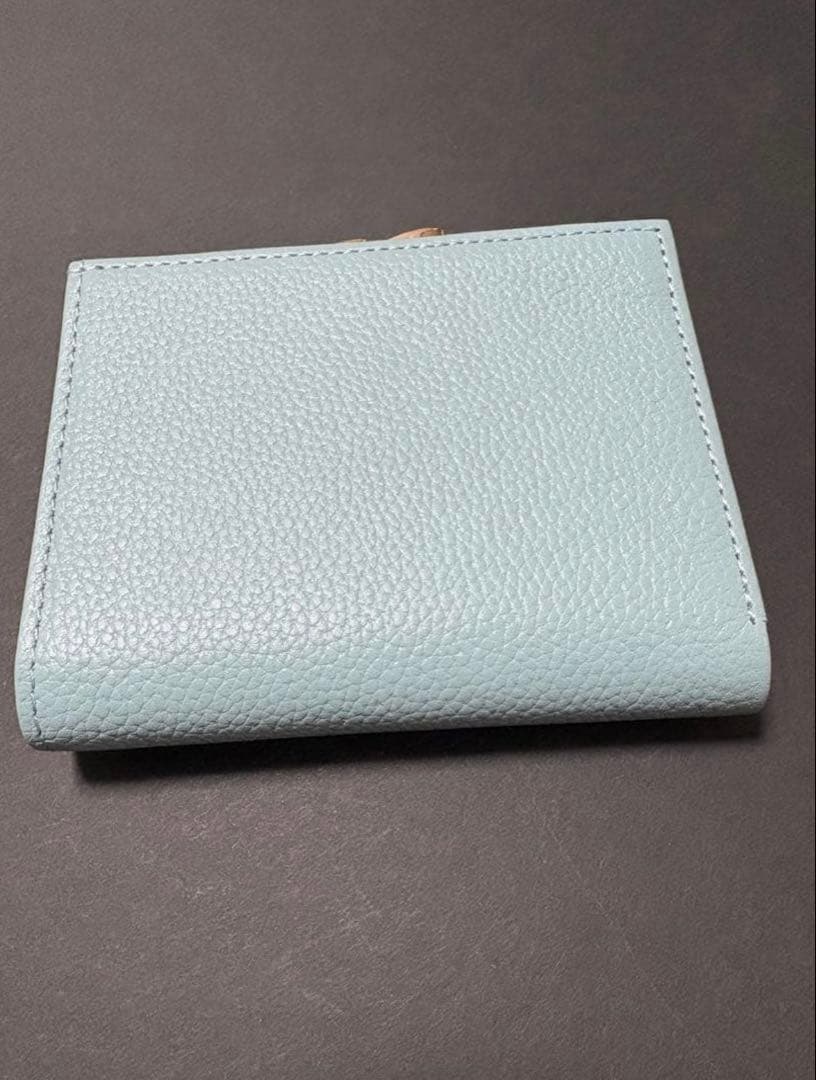 【新品未使用、即日発送】皇居がま口財布　ライトブルー