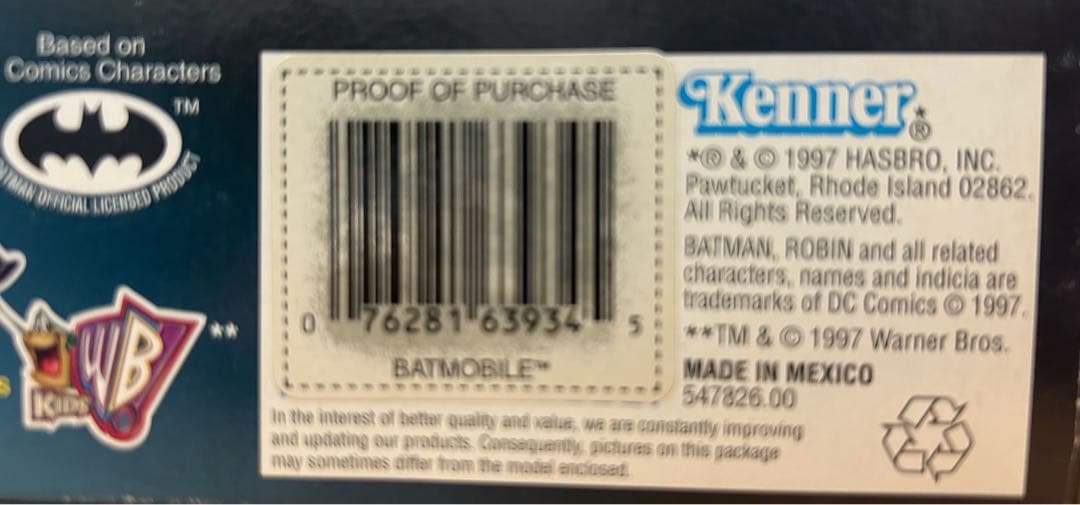 バットモービル バットマン BATMOBILE KENNER 1997
