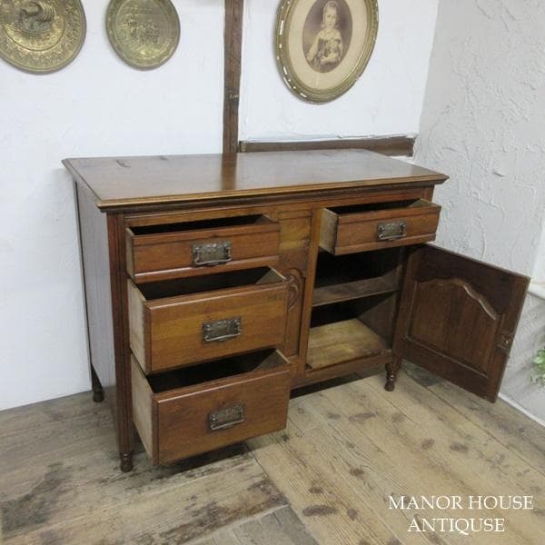 イギリス アンティーク 家具 サイドボード キャビネット 什器 英国 6345d