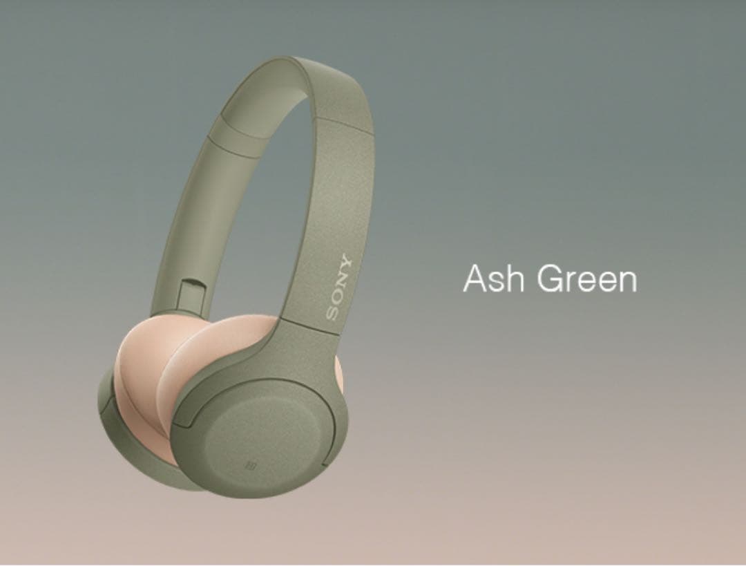 sony ワイヤレスヘッドフォン　アッシュグリーン