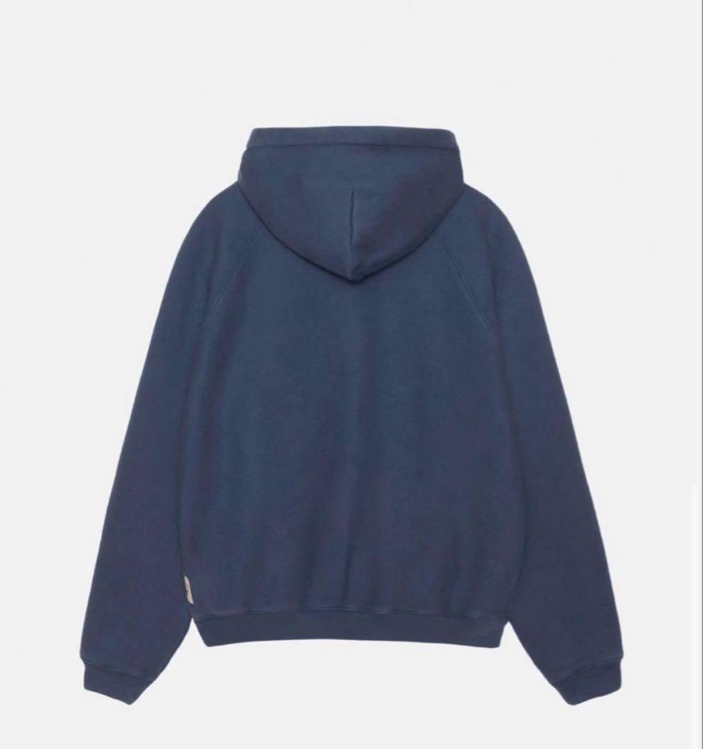 トップス STUSSY FLEECE RAGLAN ZIP HOODIE M