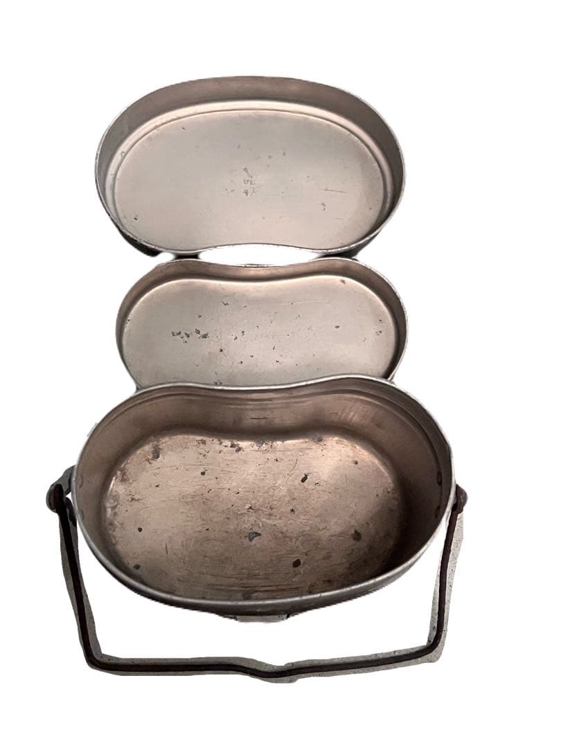 旧日本軍装備品 ヘルメット 飯盒 水筒 4点セット 昭和16年刻印 当時物 骨董