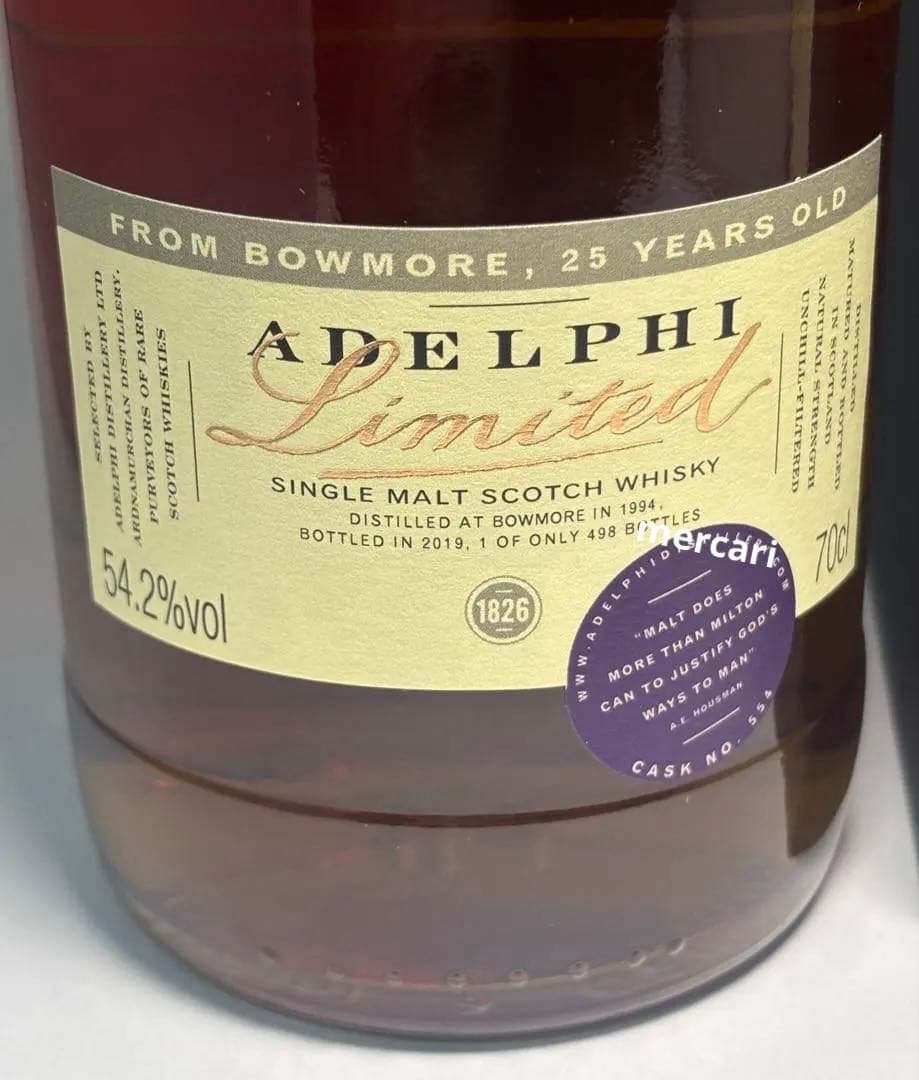 ウイスキー Adelphi Bowmore 1994 Limited 25 years